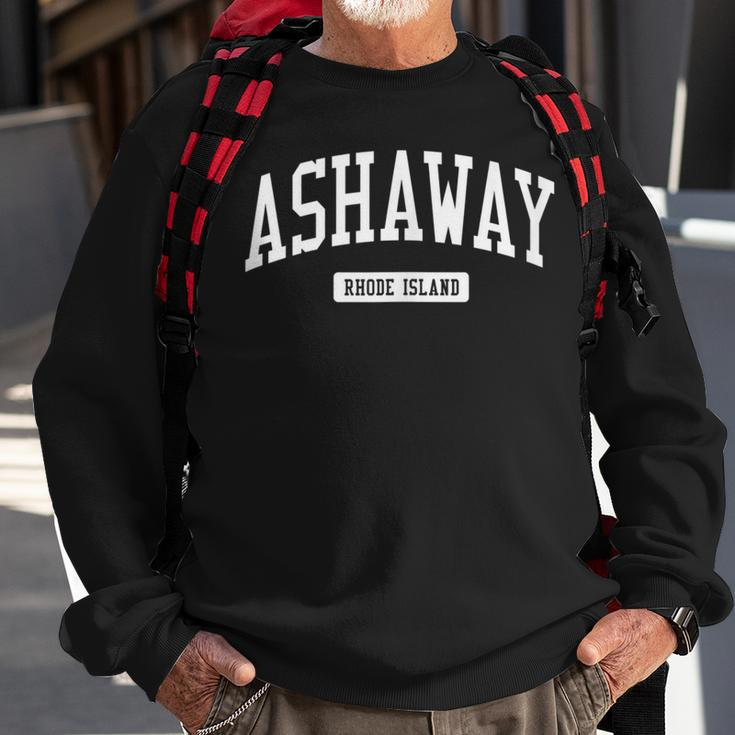 Ashaway Rhode Island Ri College University Sports Style Sweatshirt Gifts for Old Men