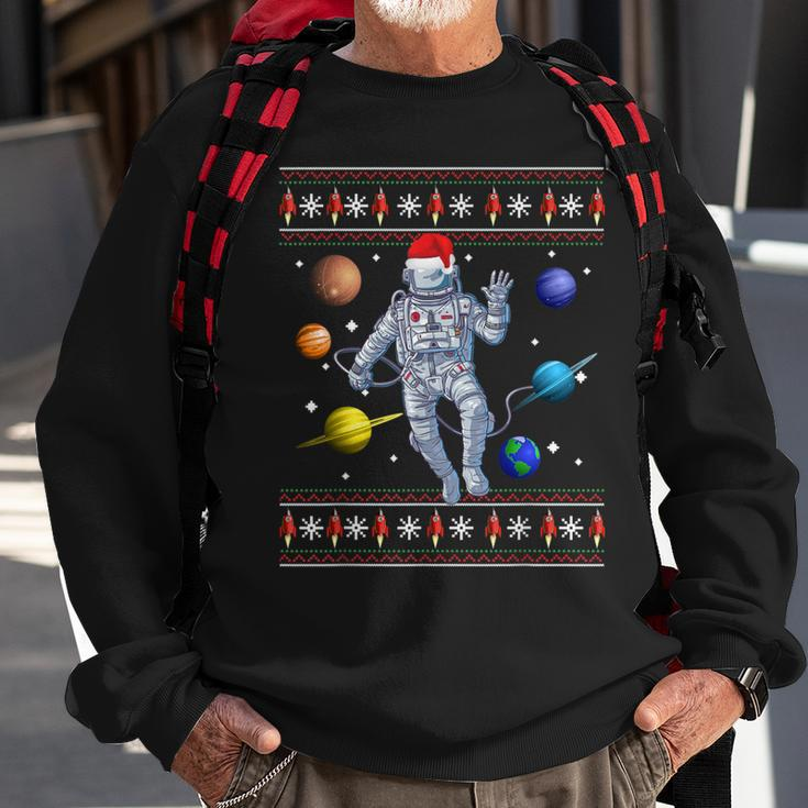 Astronaut Space Planets Lover Ugly Christmas Sweater Style Sweatshirt Gifts for Old Men
