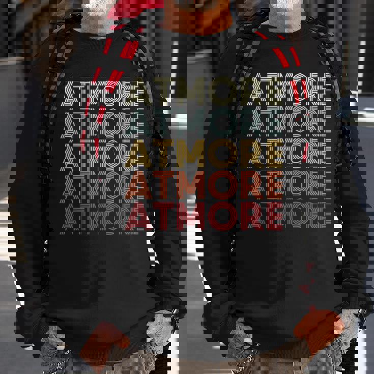 Atmore Alabama Atmore Al Retro Vintage Text Sweatshirt Gifts for Old Men