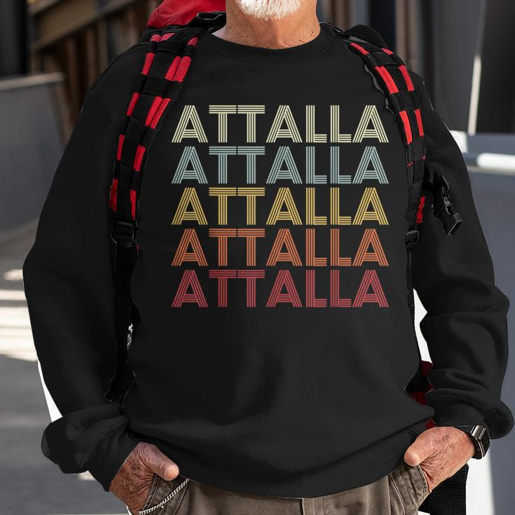 Attalla Alabama Attalla Al Retro Vintage Text Sweatshirt Gifts for Old Men
