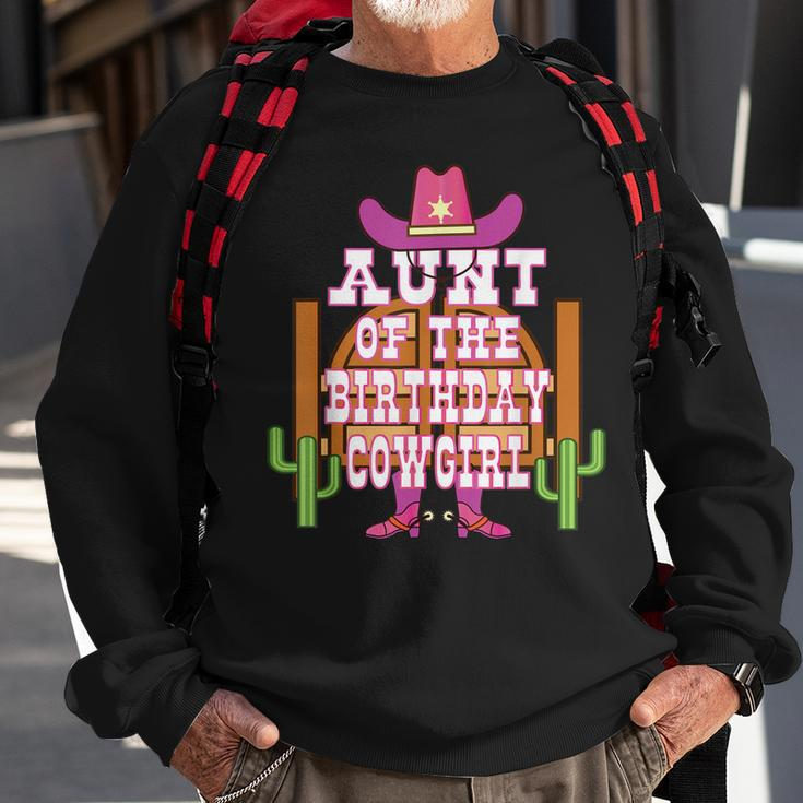 Aunt Of The Birthday Cowgirl Kids Rodeo Party Bday Sweatshirt Gifts for Old Men