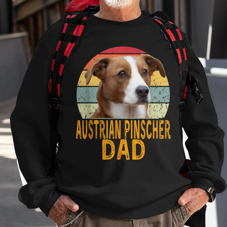 Austrian Pinscher Dog Dad Retro My Dogs Are My Cardio Sweatshirt Gifts for Old Men