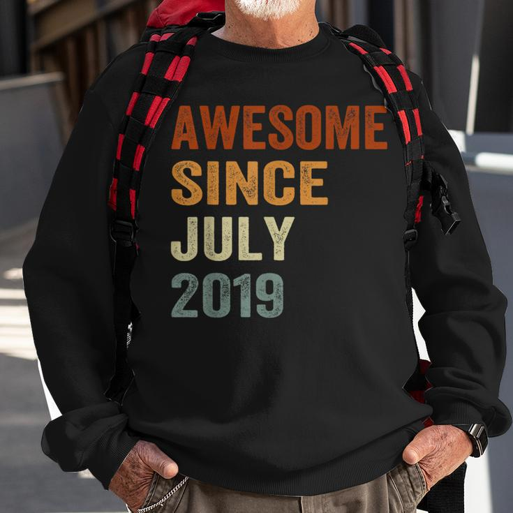 Awesome Since July 2019 4Th Kids And Toddlers Birthday Sweatshirt Gifts for Old Men