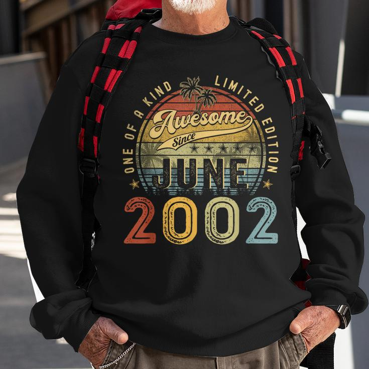 Awesome Since June 2002 Vintage 21St Birthday Party Retro Sweatshirt Gifts for Old Men
