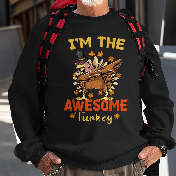 Awesome Turkey Matching Family Group Thanksgiving Party Pj Sweatshirt Gifts for Old Men