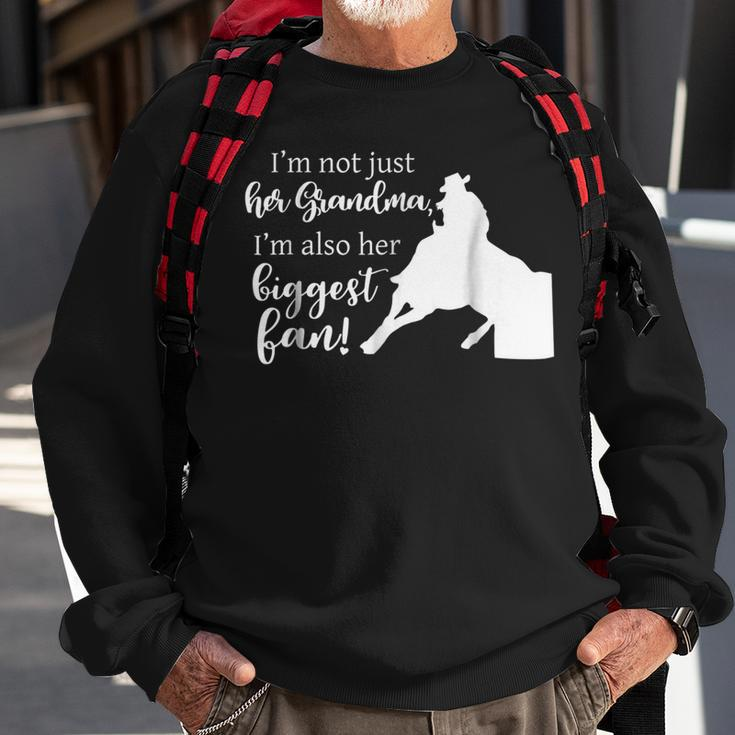 Barrel Racing GrandmaCowgirl Horse Riding Racer Sweatshirt Gifts for Old Men