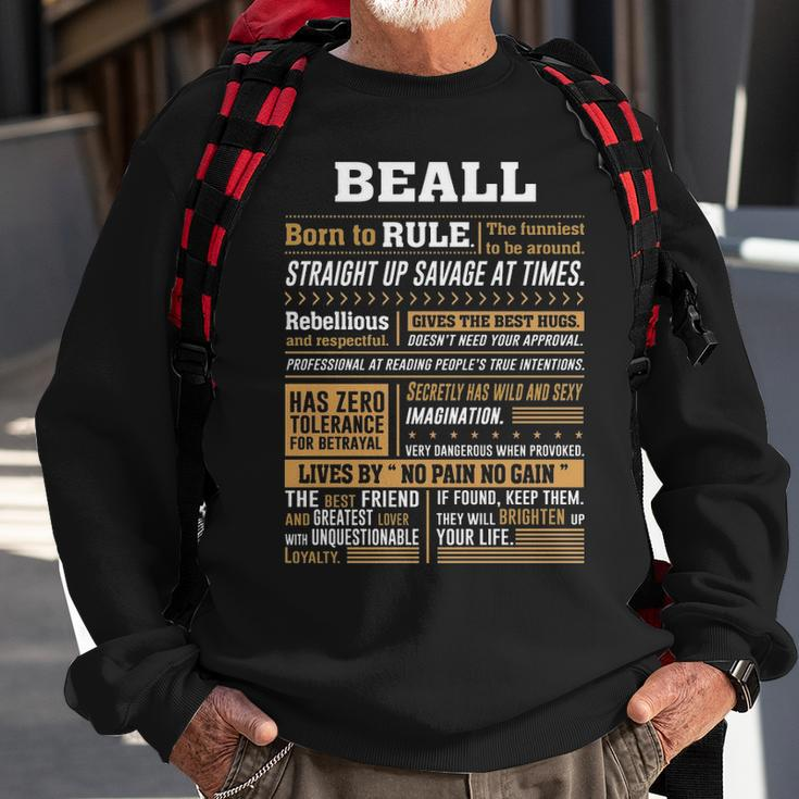 Beall Name Gift Beall Born To Rule Sweatshirt Gifts for Old Men