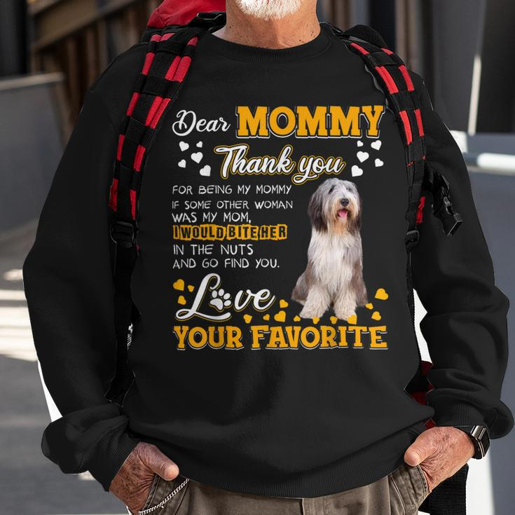 Bearded Collie Dear Mommy Thank You For Being My Mommy Sweatshirt Gifts for Old Men