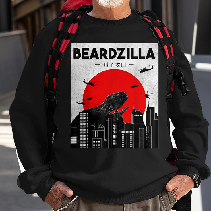 Bearded Dragon Beardzilla Lizard Lover Reptile Lover Sweatshirt Gifts for Old Men