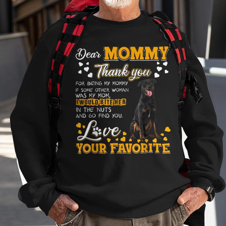 Beauceron Dear Mommy Thank You For Being My Mommy Sweatshirt Gifts for Old Men
