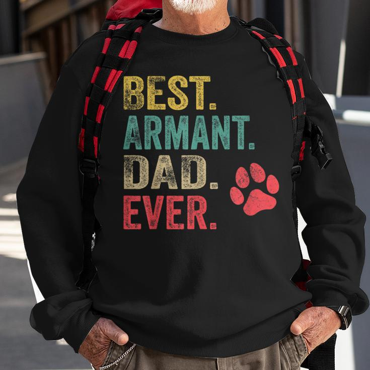 Best Armant Dad Ever Vintage Father Dog Lover Sweatshirt Gifts for Old Men
