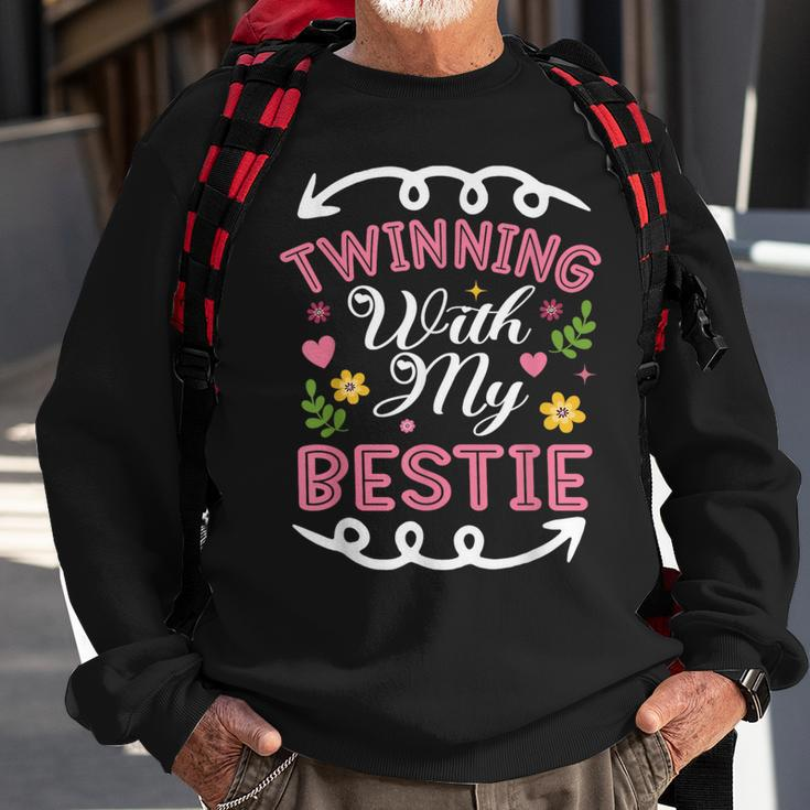 Best Friend Twinning With My Bestie Spirit Week Twin Day Sweatshirt Gifts for Old Men
