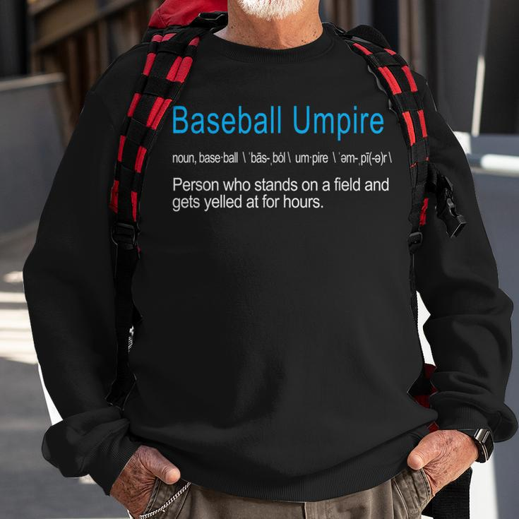 Best Hilarious Baseball Umpire Definition Sweatshirt Gifts for Old Men