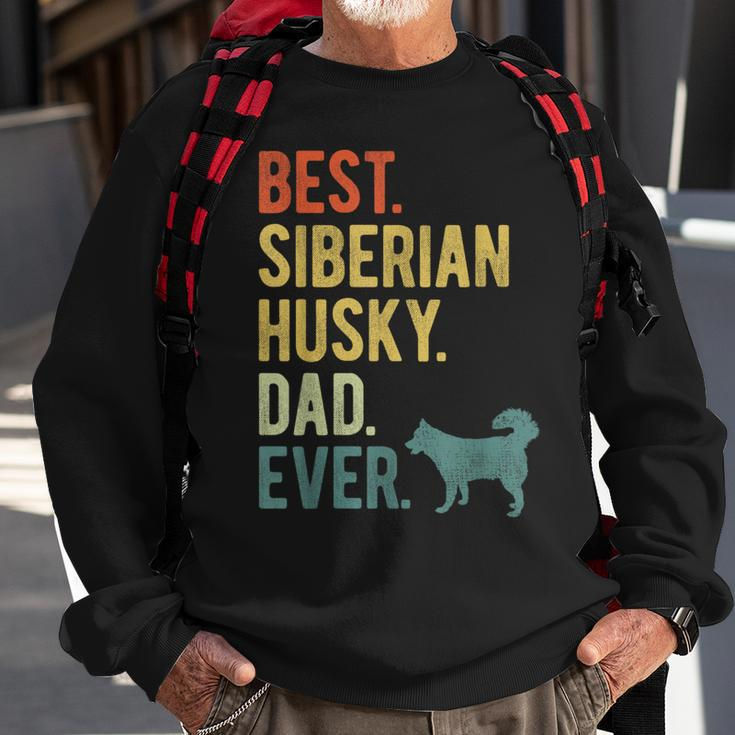 Best Siberian Husky Dad Ever Dog Daddy Fathers Day Sweatshirt Gifts for Old Men