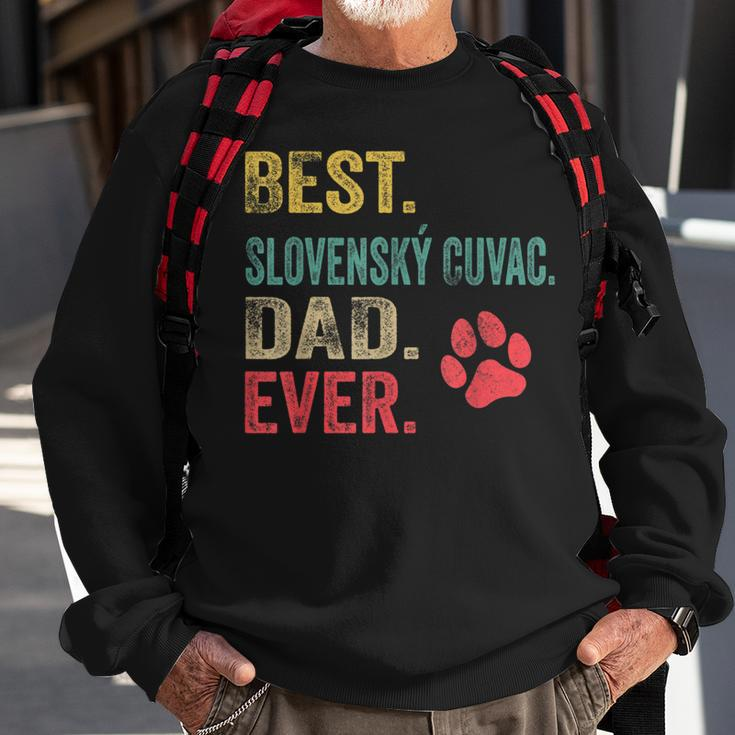 Best Slovenský Cuvac Dad Ever Vintage Father Dog Lover Sweatshirt Gifts for Old Men