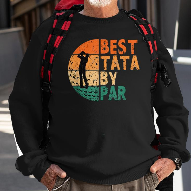 Best Tata By Par Golf Fathers Day Golfing Funny Sweatshirt Gifts for Old Men
