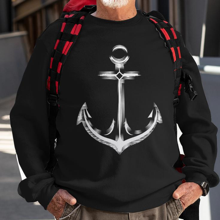 Big Anchor - Nautical - Boat Sea Sweatshirt Gifts for Old Men