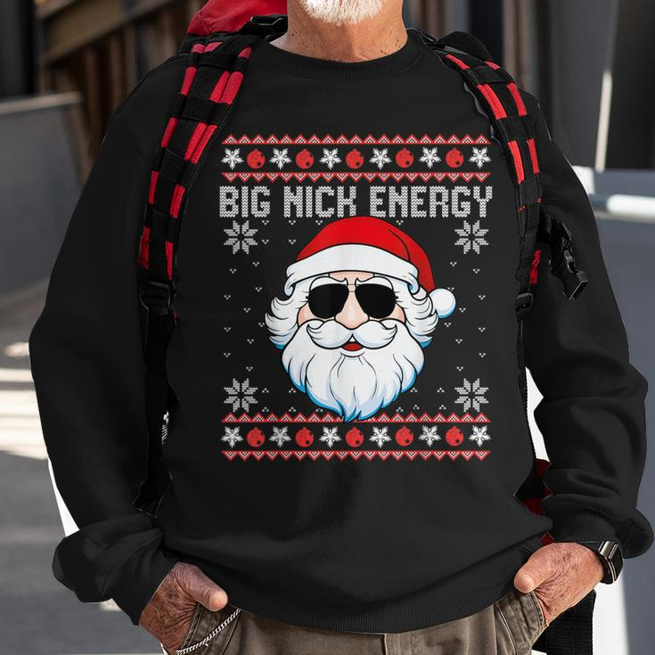 Big Nick Energy Santa Ugly Christmas Sweater Sweatshirt Gifts for Old Men