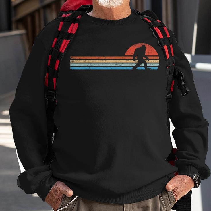Bigfoot Chest Stripe Graphic Sweatshirt Gifts for Old Men