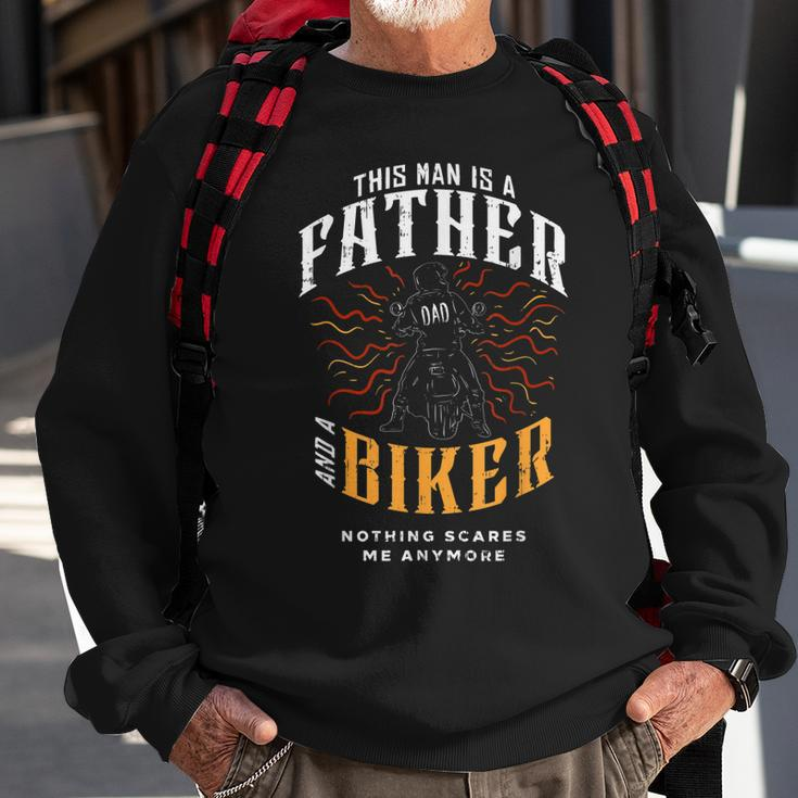 Biker Dad Gifts Motorcycle Fathers Day Gift For Fathers Gift For Mens Sweatshirt Gifts for Old Men
