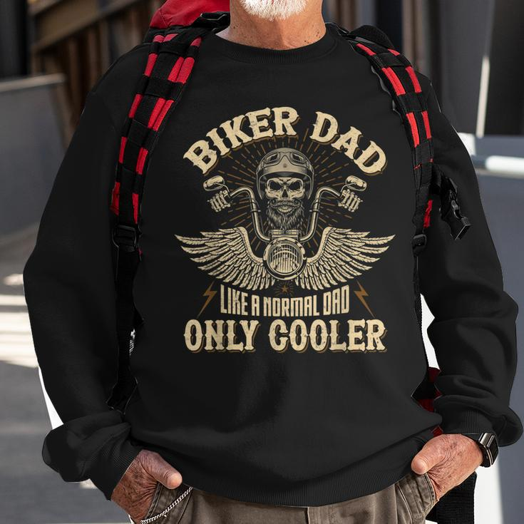Biker Dad Motorcycle Fathers Day For Funny Father Biker Sweatshirt Gifts for Old Men