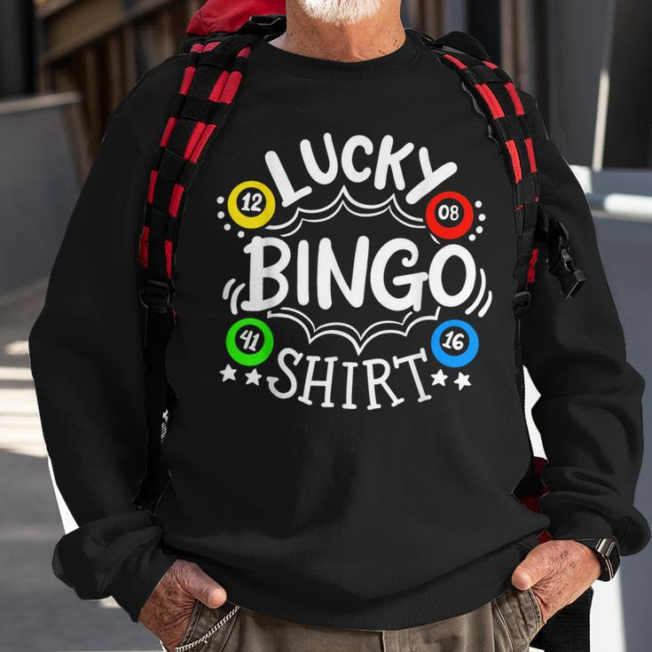 Bingo Lucky Bingo Sweatshirt Gifts for Old Men