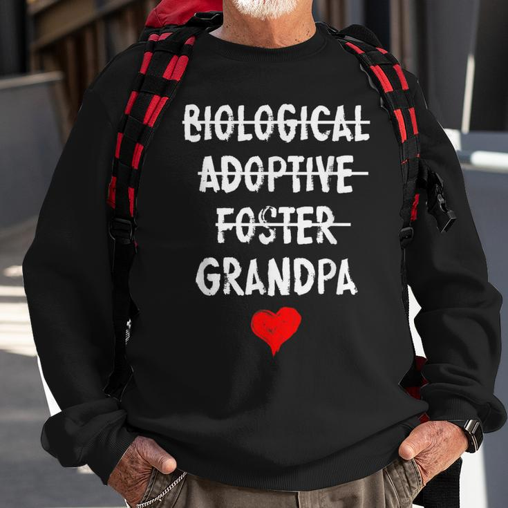 Biological Adoptive Foster Grandpa National Adoption Month Gift For Mens Sweatshirt Gifts for Old Men