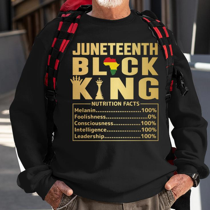 Black King Junenth 1865 Independence Day Black Pride Men Sweatshirt Gifts for Old Men
