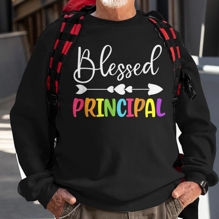 Blessed Principal Back To School Principal Appreciation Sweatshirt Gifts for Old Men