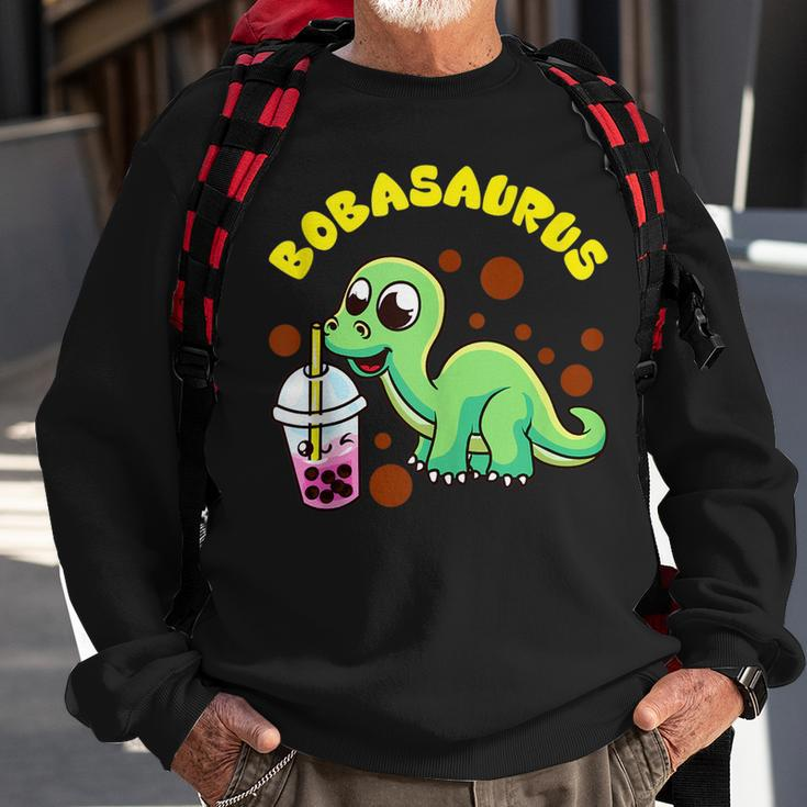 Bobasaurus | Cute Bubble Tea Boba Dinosaur Milk Lover Gift Dinosaur Funny Gifts Sweatshirt Gifts for Old Men