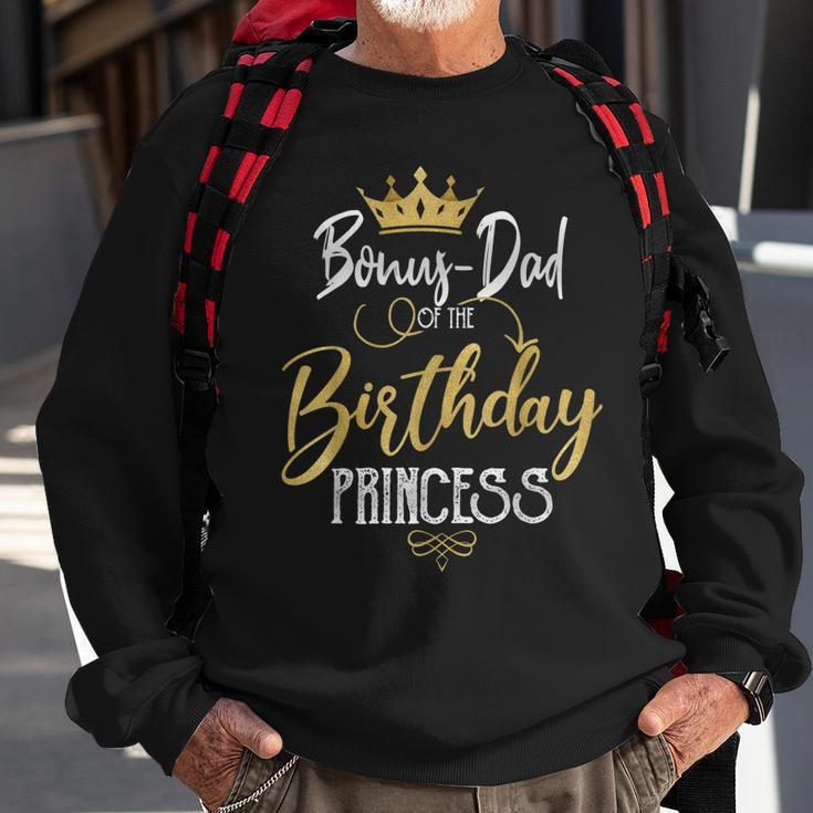 Bonus Dad Of The Birthday Princess Funny Birthday Party Sweatshirt Gifts for Old Men