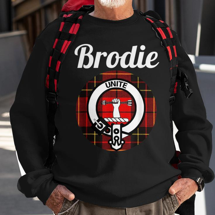 Brodie Clan Scottish Name Coat Of Arms Tartan Sweatshirt Gifts for Old Men