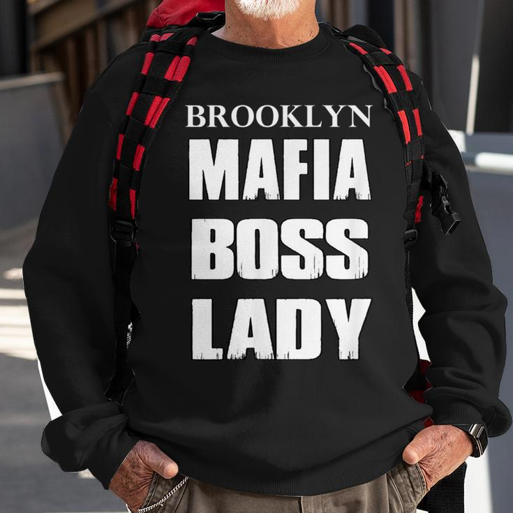 Brooklyn Mafia Boss Lady Italian Family Sweatshirt Gifts for Old Men
