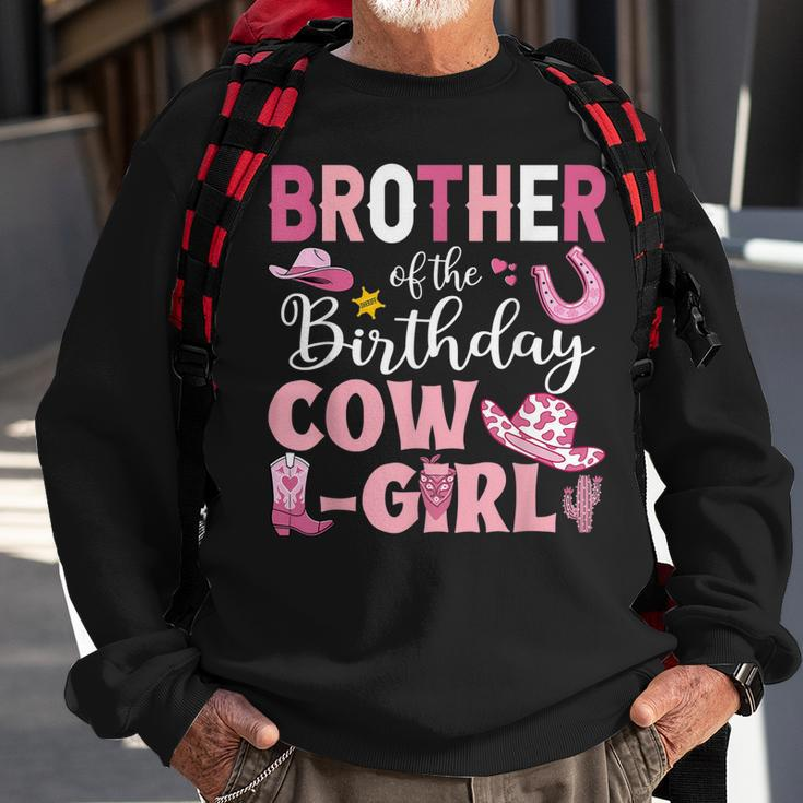 Brother Of The Birthday Cowgirl Rodeo Party Bday Girl Party Sweatshirt Gifts for Old Men