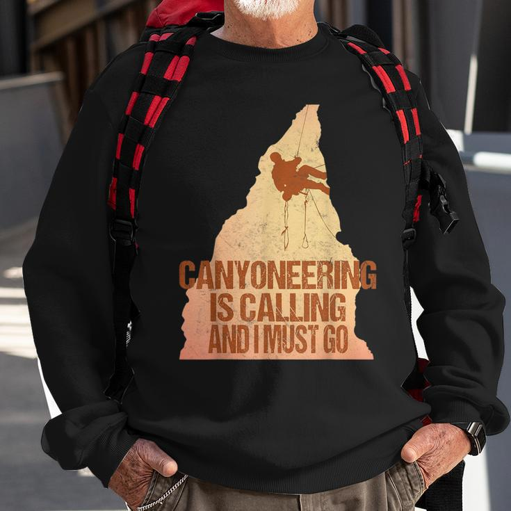 Canyoneering Bouldering Rappelling WildernessSweatshirt Gifts for Old Men