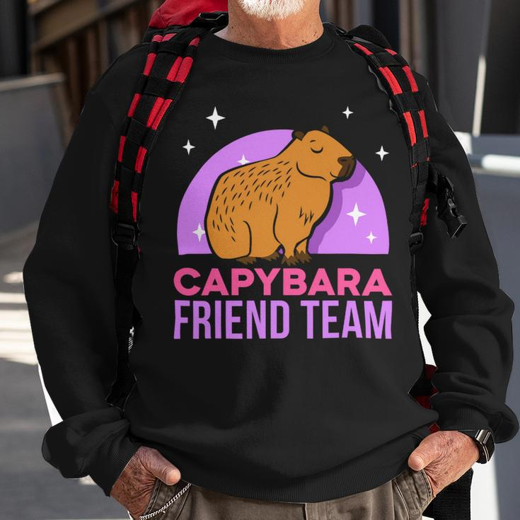 Capybara Friend Team Lover Animal Capybaras Rodent Sweatshirt Gifts for Old Men