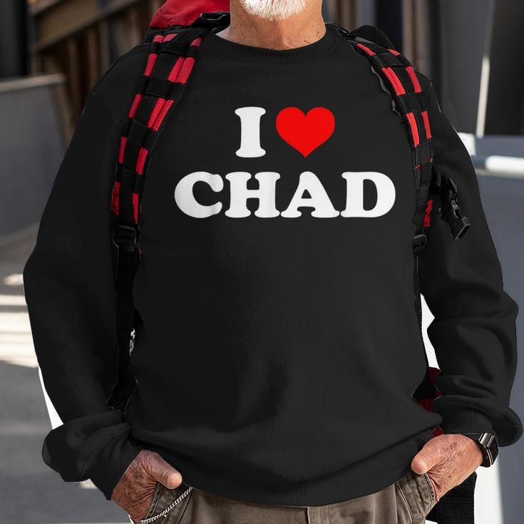 Chad I Heart Chad I Love Chad Sweatshirt Gifts for Old Men
