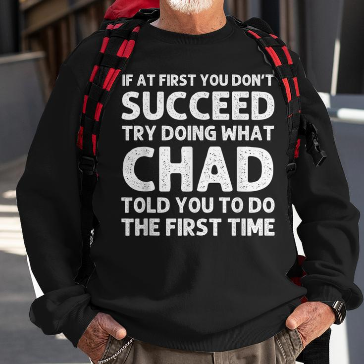 Chad Name Personalized Birthday Christmas Joke Sweatshirt Gifts for Old Men