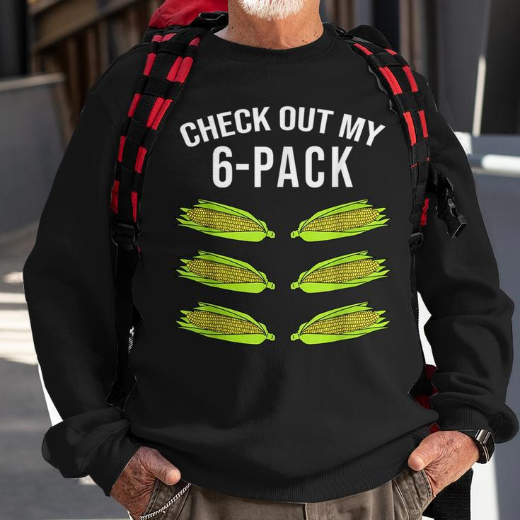 Check Out My Six Pack Corn Funny 6 Pack Gym Corn Lovers Corn Funny Gifts Sweatshirt Gifts for Old Men