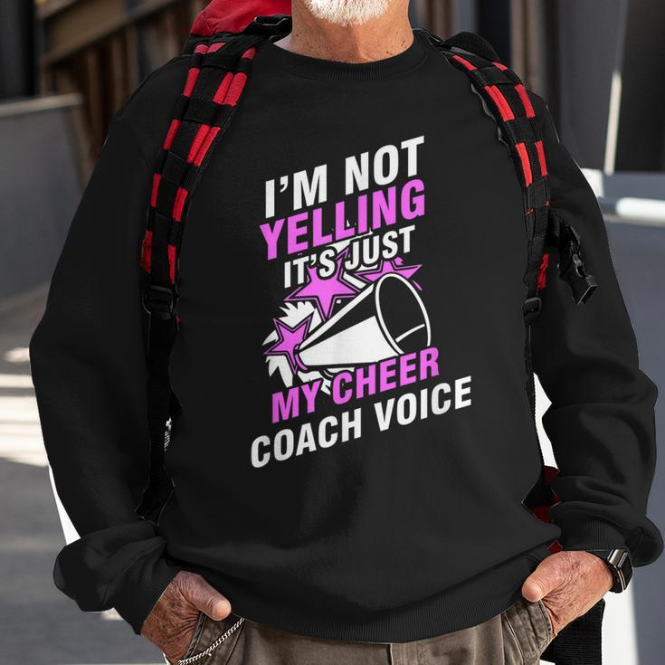 Cheerleading Cheer Coach Voice Cheering Squad Sweatshirt Gifts for Old Men
