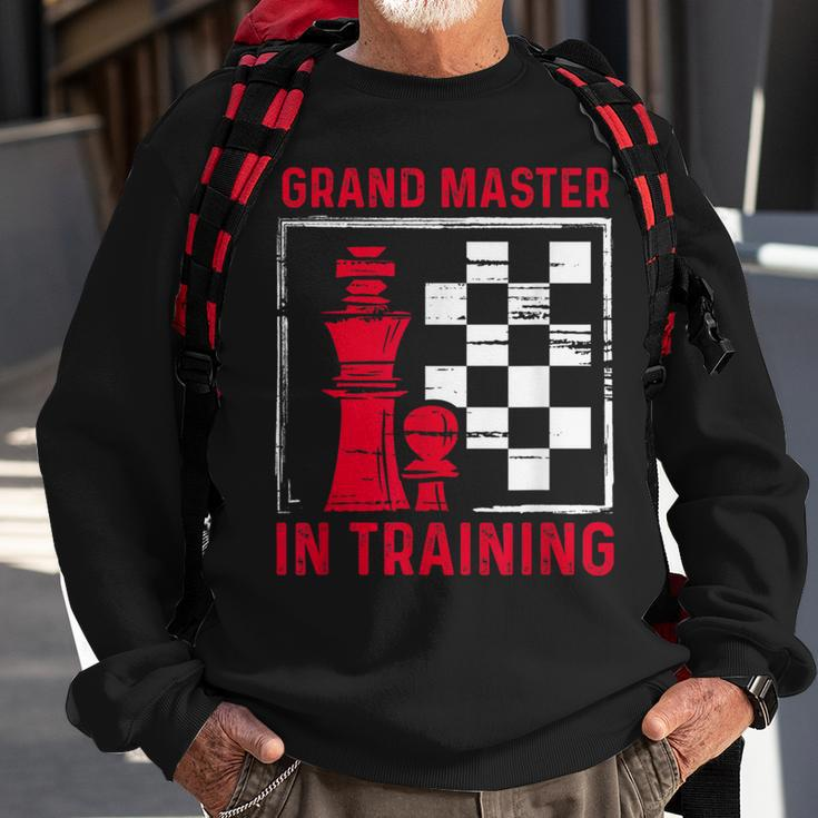 Chess Grand Master In Training Checkmate Board Game Lovers Sweatshirt Gifts for Old Men
