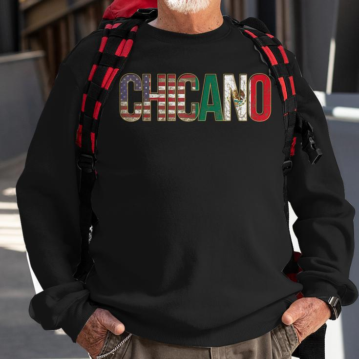 Chicano American Mexican Patriotic Chicano Sweatshirt Gifts for Old Men