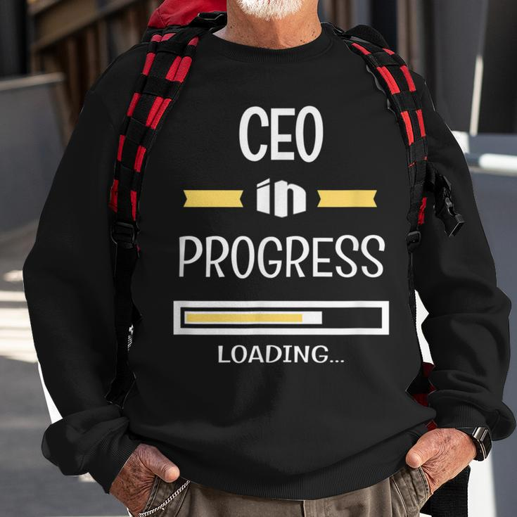 Chief Executive Officer In Progress Job Profession Sweatshirt Gifts for Old Men