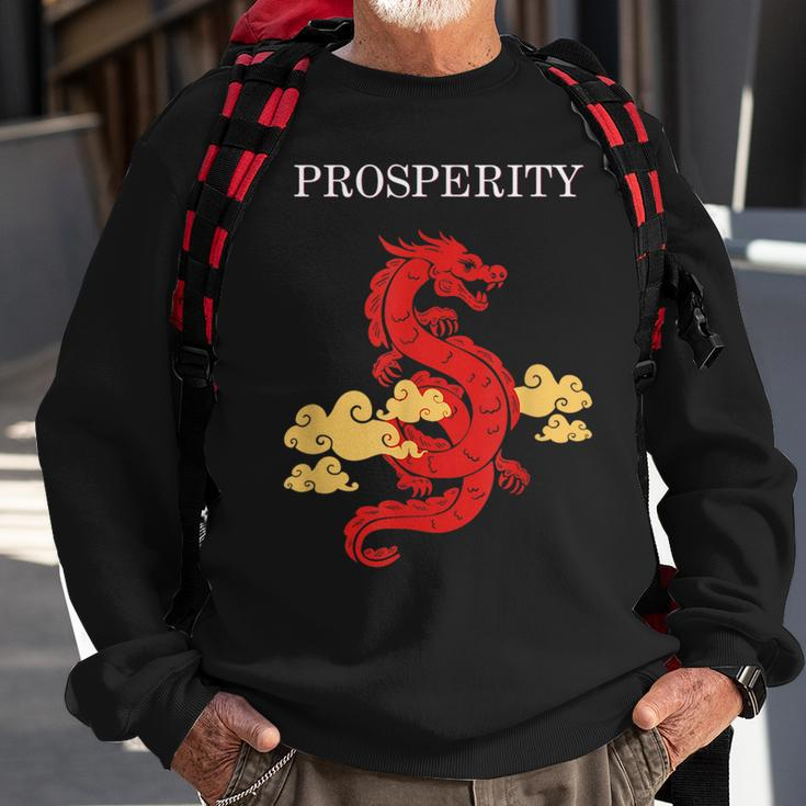 Chinese Dragon For Dragon Culture Lovers Prosperity Gift Sweatshirt Gifts for Old Men