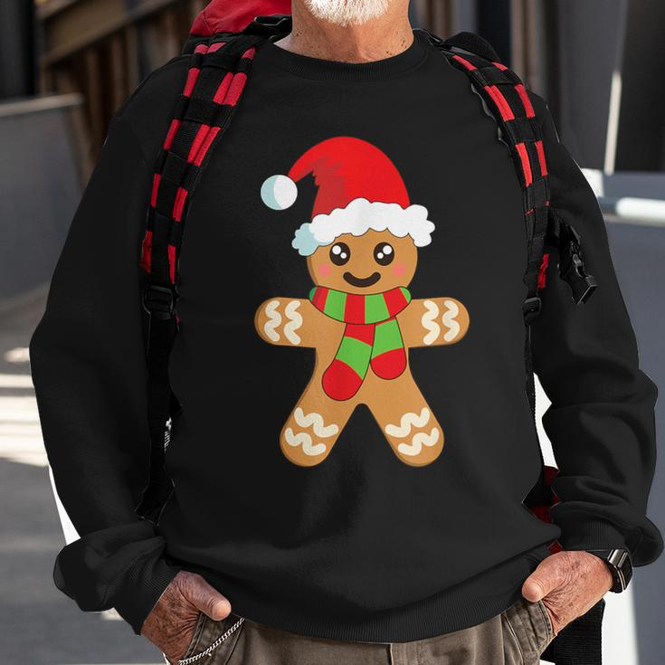 Christmas Baking Cookie Cute Gingerbread Man Sweatshirt Gifts for Old Men