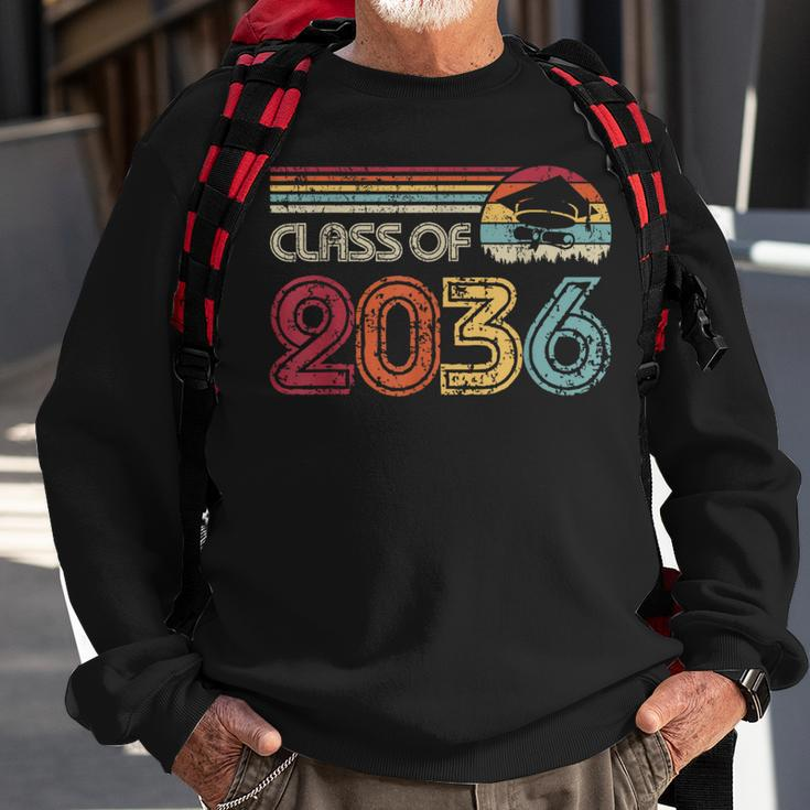 Class Of 2036 Grow With Me Graduation First Day Of School Sweatshirt Gifts for Old Men