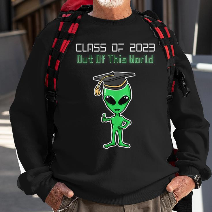 Class Of 2023 Graduation Alien Graduate Funny Grad Sci Fi Sweatshirt Gifts for Old Men