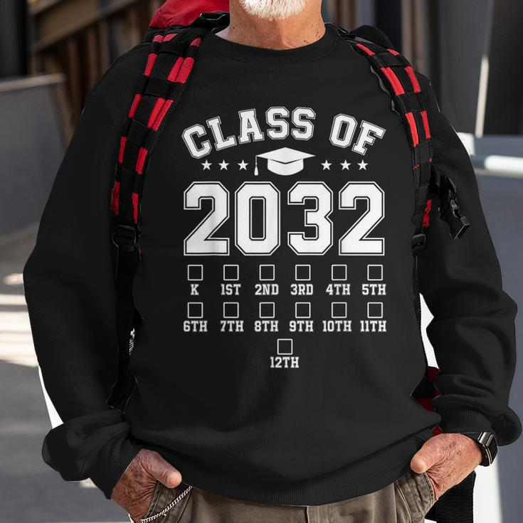Class Of 2032 Handprint Pre K 12Th Grade Grow With Me Sweatshirt Gifts for Old Men