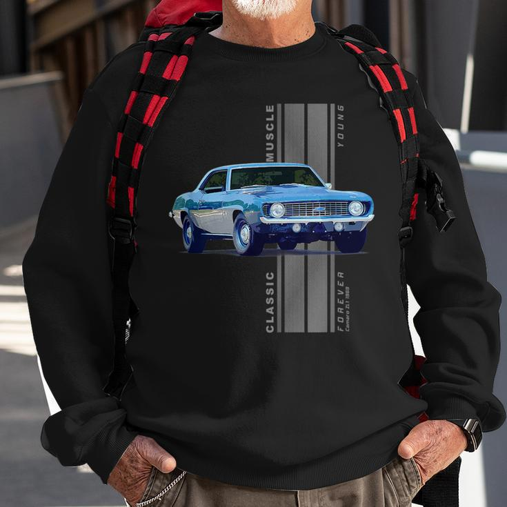 Classic American Muscle Cars Vintage Cars Funny Gifts Sweatshirt Gifts for Old Men