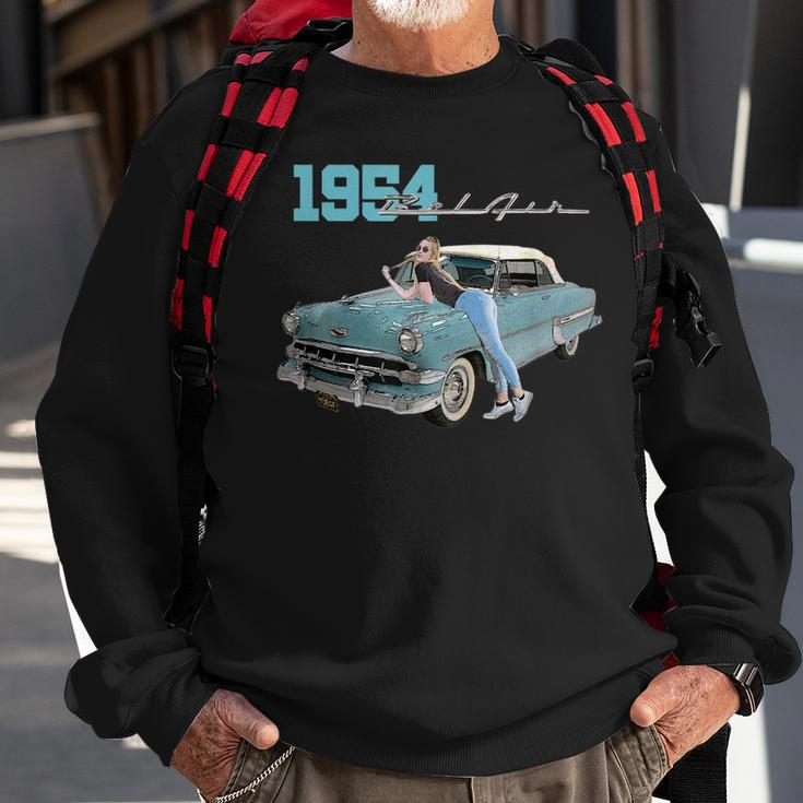 Classic Cars 1954 Belair 50S Convertible Car Collectors Sweatshirt Gifts for Old Men